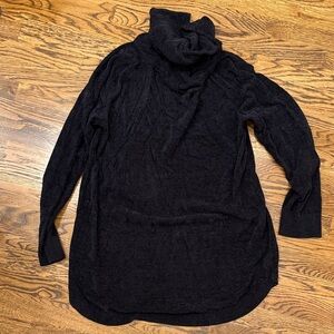 Barefoot Dreams Cozy Black Cowl Neck Sweater